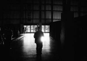Searching A Dark Building With A Flashlight